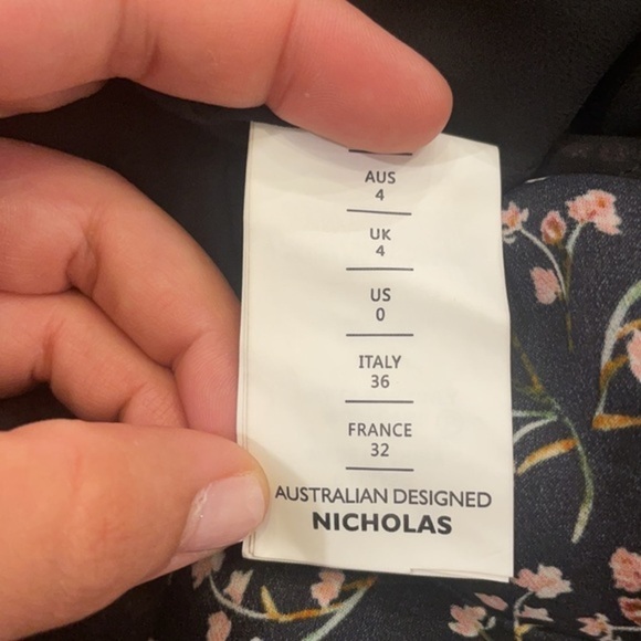 NWT NICHOLAS Blocked Slip Dress Persimmon Multi - Picture 6 of 12